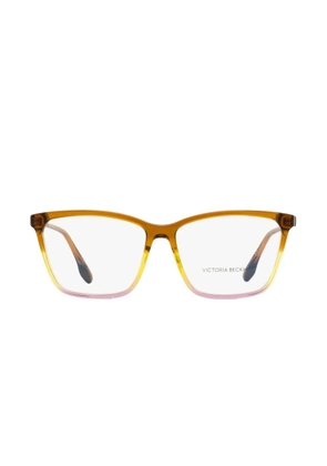 Victoria Beckham Eyewear rectangle-frame glasses - Brown