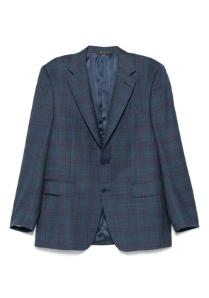 Canali checked blazer - Blue