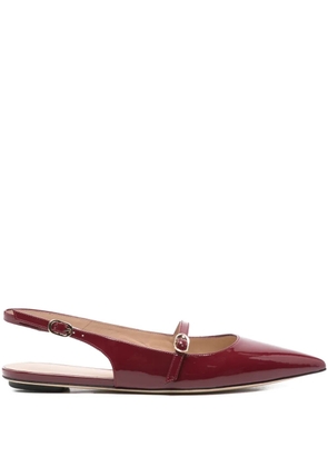 Stuart Weitzman Emilia slingback flat pumps - Red