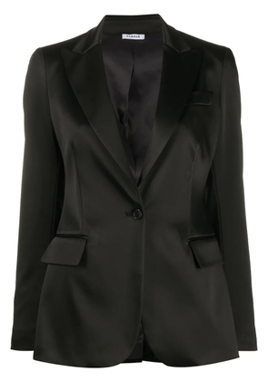 P.A.R.O.S.H. single-breasted satin blazer - Black