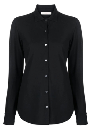 Zanone long-sleeve cotton shirt - Black