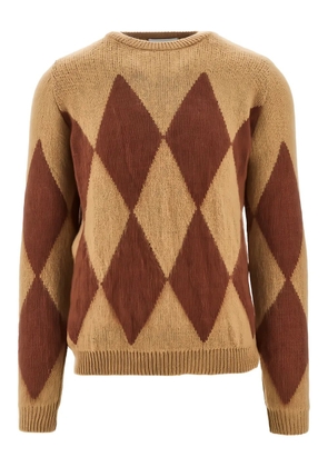 MARSEM Lozenge argyle pattern sweater - Neutrals