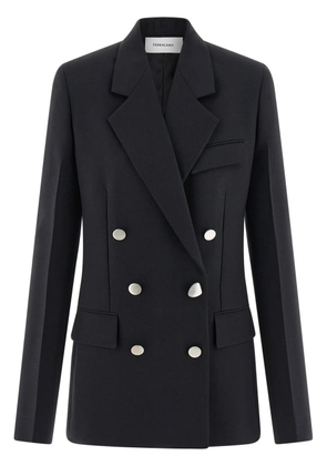 Ferragamo double breasted wool blazer - Black