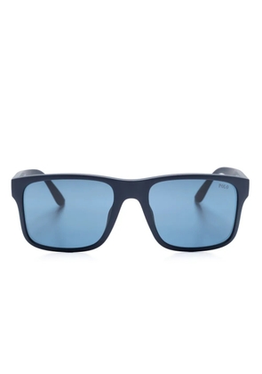 Polo Ralph Lauren square-frame matte sunglasses - Blue