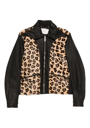 Second/Layer Phreak leopard-print jacket - Neutrals