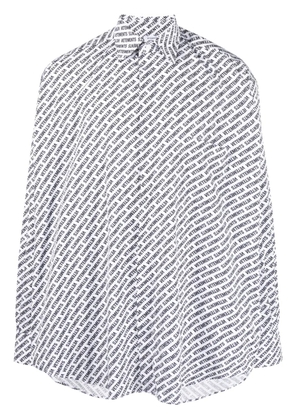 VETEMENTS logo-print cotton shirt - White