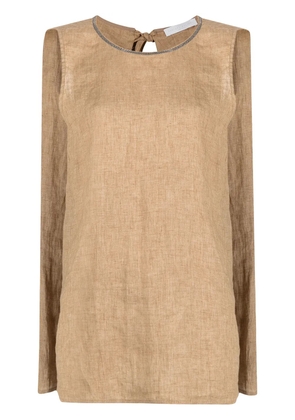 Fabiana Filippi trapeze-style blouse - Brown