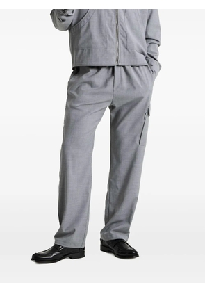 Family First mélange-effect trousers - Grey