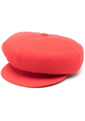 Kangol logo-patch wool cap - Orange