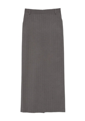 THE NINA STUDIO pinstripe maxi skirt - Grey