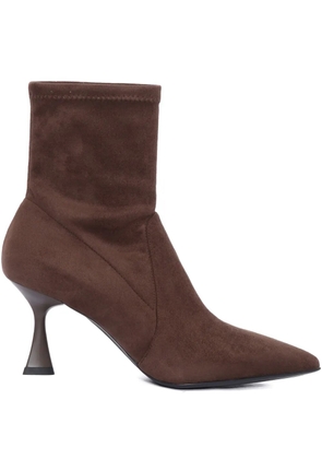 Sergio Levantesi 70mm JANET56 suede boots - Brown