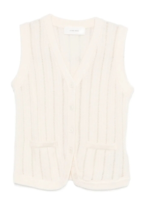 IVORY PARIS buttoned vest - Neutrals