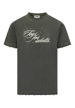 GCDS text-print T-shirt - Green