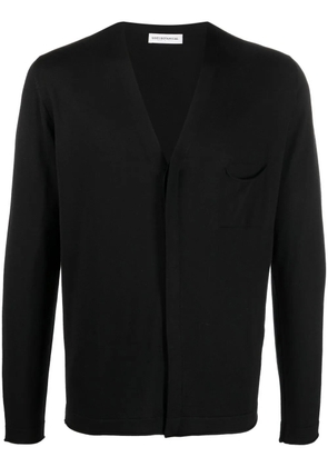 GOES BOTANICAL V-neck button merino cardigan - Black
