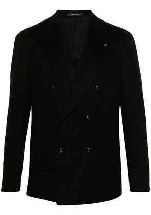 Tagliatore brooch-detail blazer - Black