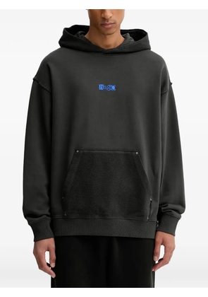 HUGO kangaroo-front-pocket hoodie - Grey