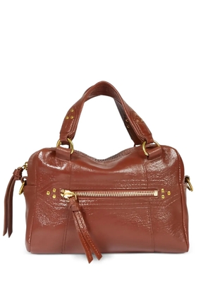 Jérôme Dreyfuss mini Lucky zip bowling tote bag - Brown
