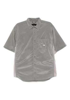 The North Face logo-embroidered shirt - Grey
