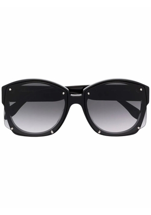 Alexander McQueen Eyewear oversized round-frame sunglasses - Black