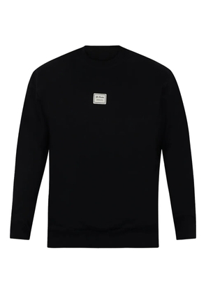 YES LONDON logo-patch crew-neck sweatshirt - Black
