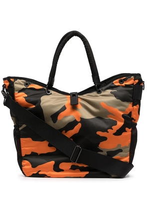 Porter-Yoshida & Co. camouflage large tote bag - Green