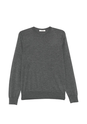 IVORY PARIS crew-neck long-sleeve sweater - Grey