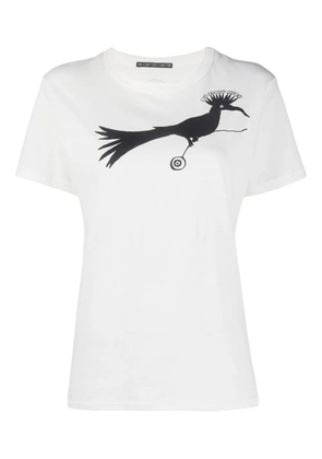 10 CORSO COMO bird-print cotton t-shirt - White