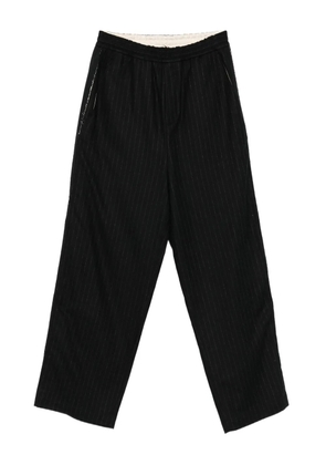 Isabel Benenato pinstripe trousers - Black