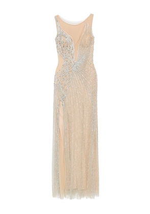 Holland & Holland embellished round-neck maxi dress - Neutrals