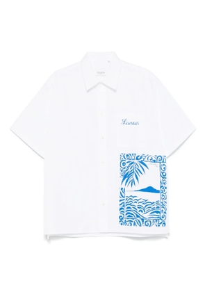 Laneus logo-print shirt - White