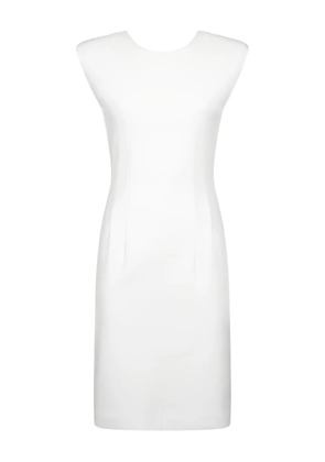 DONDUP padded-shoulder midi dress - White