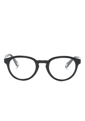 Giorgio Armani Panto round-frame glasses - Black