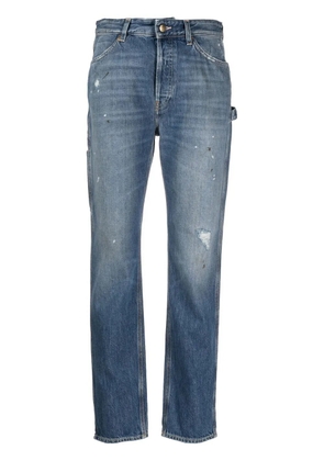 Washington Dee Cee ripped-detail straight-leg jeans - Blue
