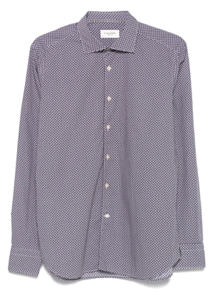 Tintoria Mattei geometric-print shirt - Blue