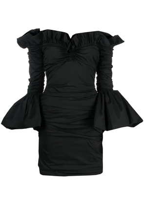 Philosophy Di Lorenzo Serafini ruffle-trim ruched minidress - Black