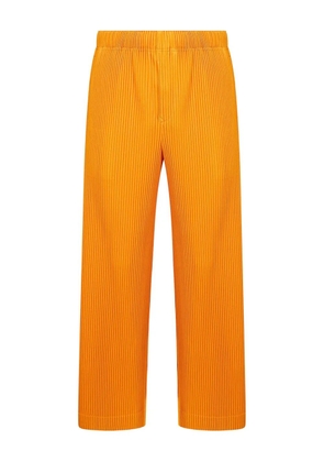 Homme Plissé Issey Miyake pleated straight-leg trousers - Orange