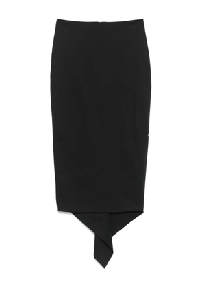 THELATEST poplin midi skirt - Black