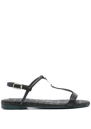 Patrizia Pepe leather sandals - Black