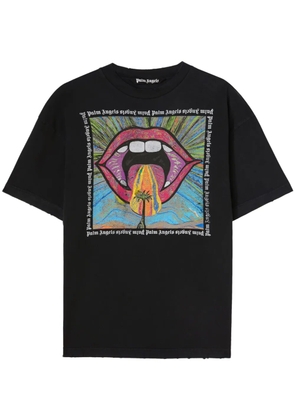 Palm Angels Crazy Mouth crew-neck T-shirt - Black