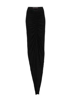 Rick Owens Lilies ruched midi skirt - Black
