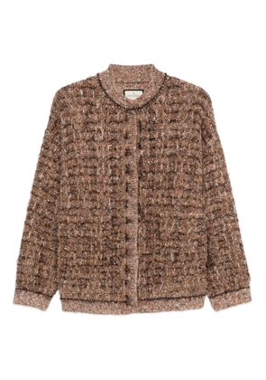 Bruno Manetti concealed-fastening cardigan - Brown