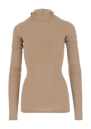 DARKPARK high-neck hooded top - Neutrals