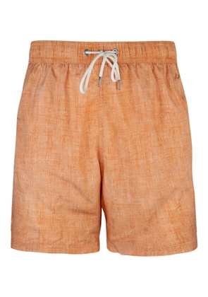 Paul & Shark logo-plaque swim shorts - Orange