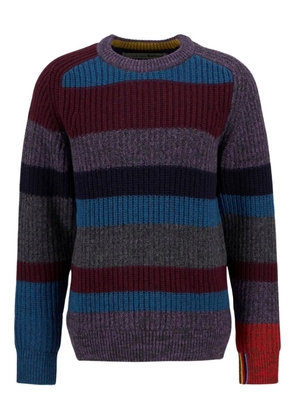 CHIARA D'ESTE striped crew-neck sweater - Grey