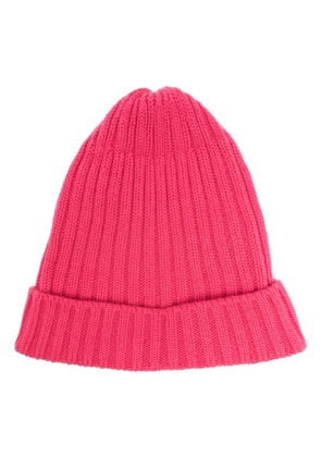 Fedeli ribbed-knit cashmere beanie - Pink