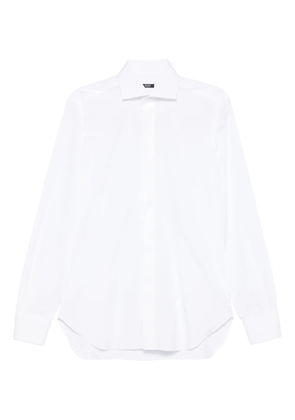 Barba long-sleeve cotton shirt - Black