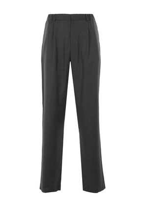 Agnona elasticated-waistline tailored trousers - Grey