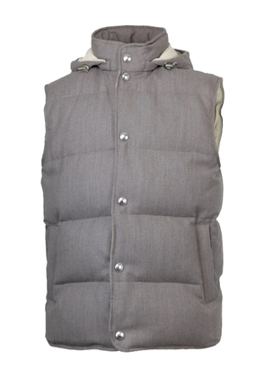 Eleventy hooded quilted gilet - Grey