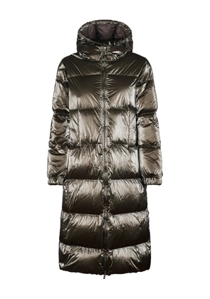 K-Way hooded padded jacket - Brown