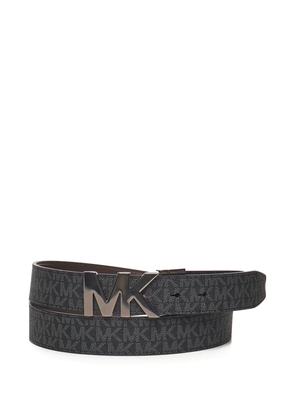 Michael Kors logo-pattern buckle belt - Grey